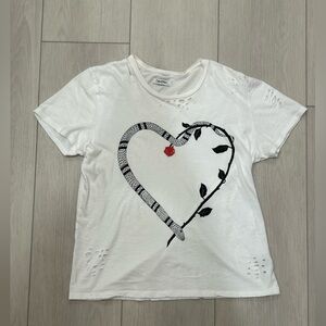 Lauren Moshi Snake Heart T-Shirt Size S